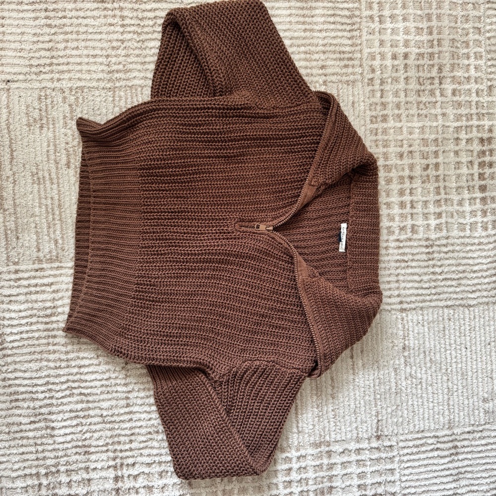 Brown Knit Women's Sweater